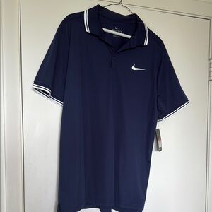 NWT Nike Dri-FIT Blue Athletic polo shirt